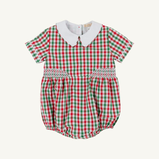 Richmond Red and Kiawah Kelly Green Gingham Brentley Bubble