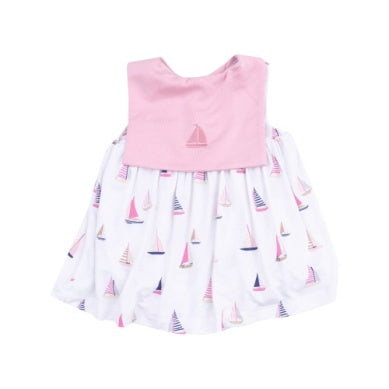 
            
                Load image into Gallery viewer, Angel Dear - Sailboats Sailor Bodysuit Dress
            
        
