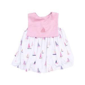 Angel Dear - Sailboats Sailor Bodysuit Dress