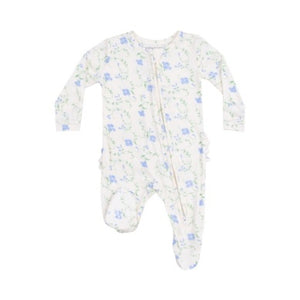 Angel Dear - Sweet Vines Ruffle Zip Footie