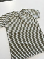 Jamie Kay - Pima Cotton Jason Tee - Moss Stripe