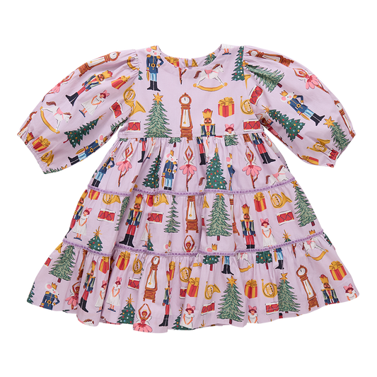Lavender Nutcracker Girls Peachy Dress