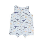 Angel Dear - Sharks Sleeveless Shortie Romper