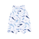 Angel Dear - Blue Whales Sleveless Shortie Romper