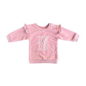 Babysprouts - XOXO Ruffle Sweatshirt