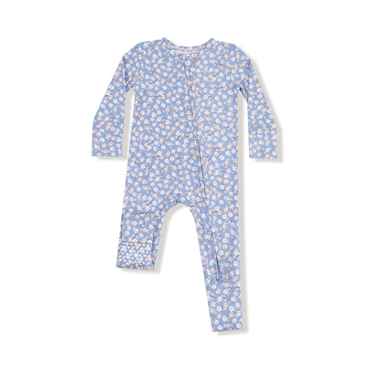 Country Calico Zip Romper