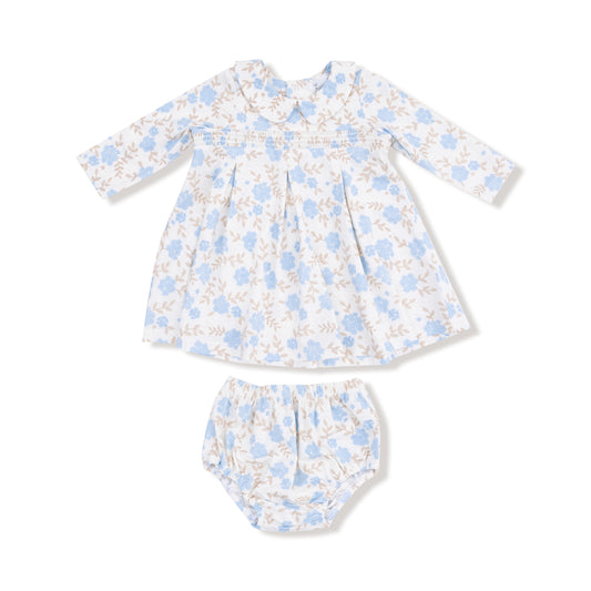 Baby Blue Floral Dress