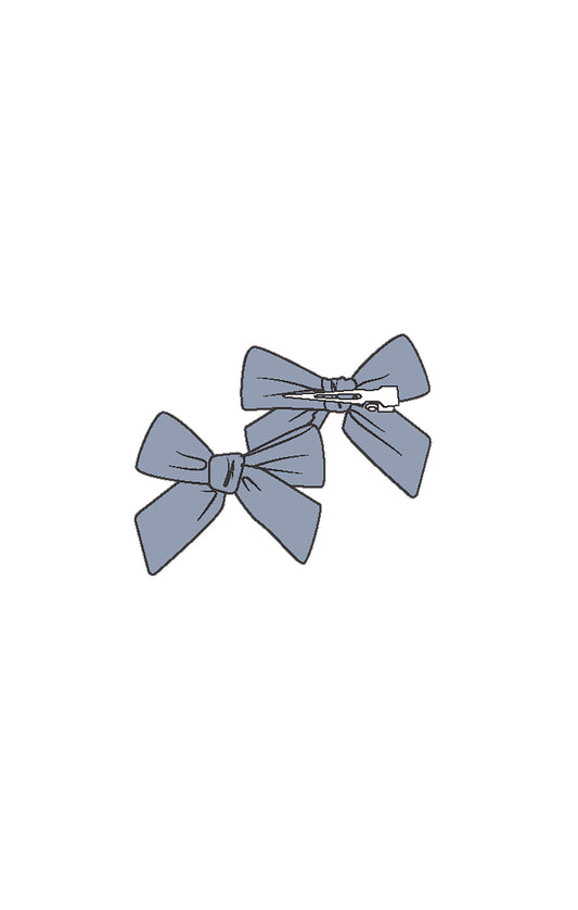 Muslin Soft Chambray Bow 2 pack