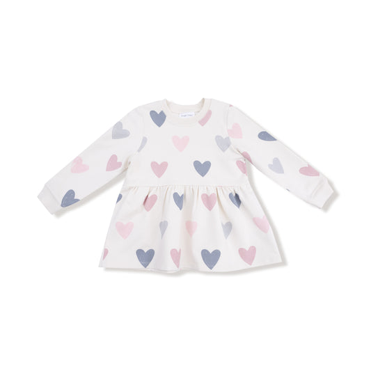 Hearts Drop Waist Dress