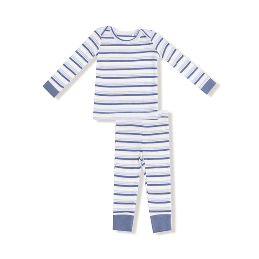 Vintage Blue Stripe Loungewear Set