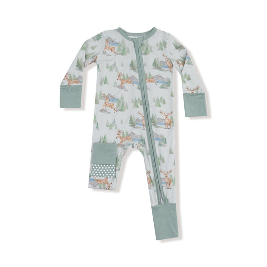 Buck Deer Zip Romper