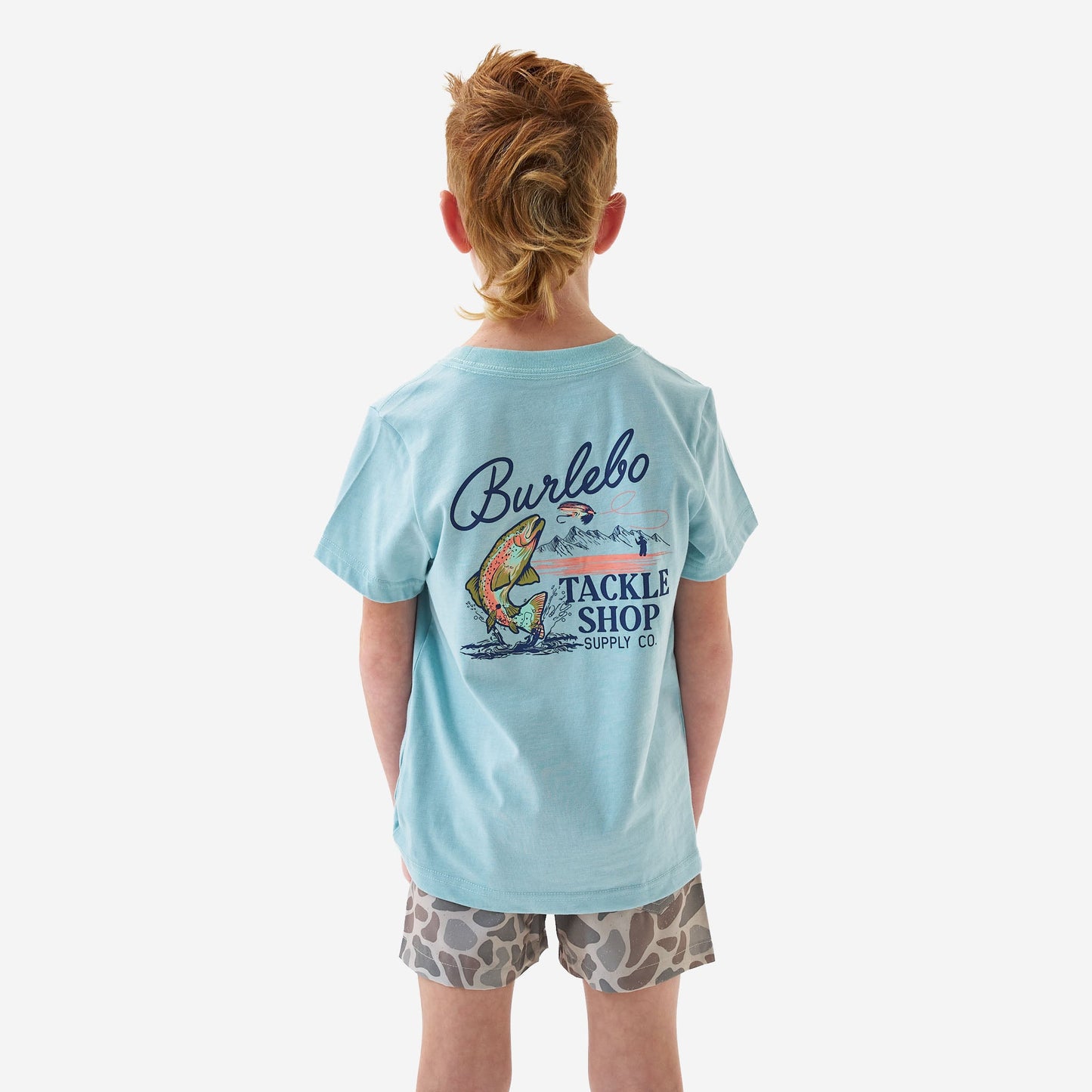Tackle Shop Heather Sky Blue Youth Tee