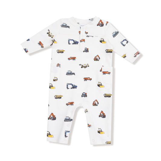 Construction Vehicles Romper