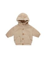 Quincy Mae - Latte Corduroy Hooded Jacket