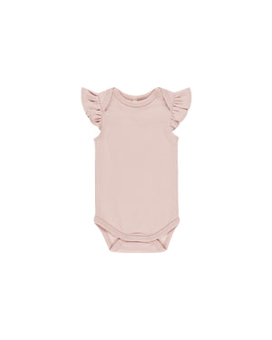 Quincy Mae - Bubblegum Flutter Sleeve Bodysuit