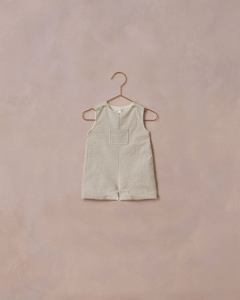 Noralee - Sage Stripe Georgie Romper