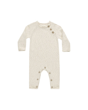 Quincy Mae - Speckled Heather Cozy Heather Knit Jumpsuit