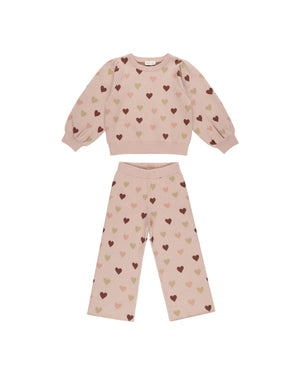 Rylee & Cru - Hearts Jacquard Knit Set