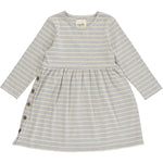 Vignette - Grey & Cream Stripe Madigan Dress
