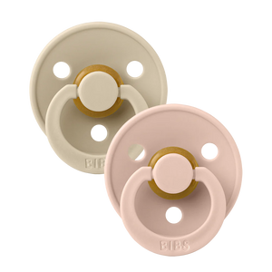BIBS Pacifier Latex - 2 pack - Blush/Vanilla