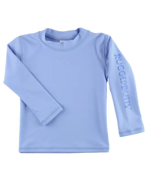 Rugged Butts - Periwinkle Blue Long Sleeve Logo Rash Guard