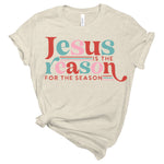 Jesus Is The Reason - Adult Christmas Graphic Tee