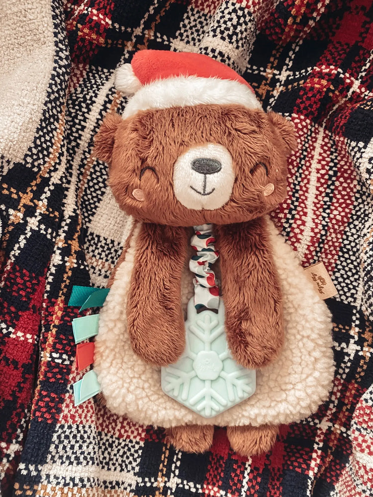 Itzy Ritzy - Holiday Bear Itzy Lovey™ Plush + Teether Toy