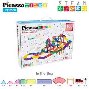 PicassoTiles - 100 Piece Racetrack