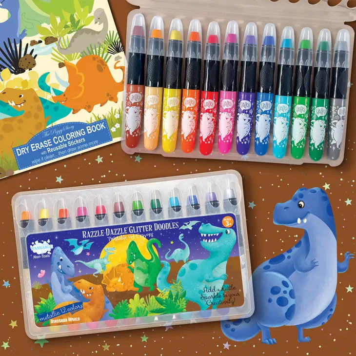 The Piggy Story- Glitter Dry Erase Coloring Gift Set