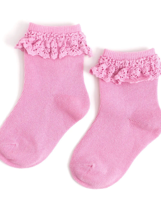 Little Stocking Co. - Sweet Pea Lace Midi Sock