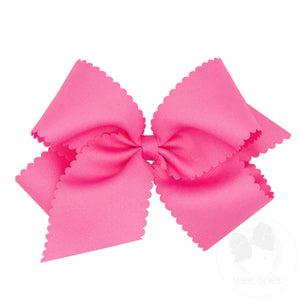 wee ones - Grosgrain Scalloped Edge Girls Hair Bow