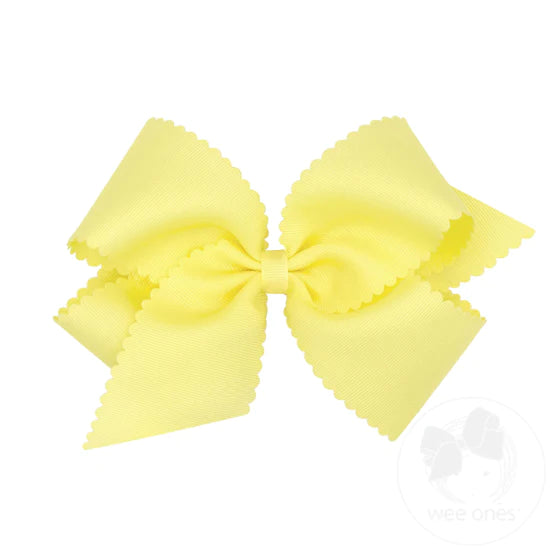 wee ones - Grosgrain Scalloped Edge Girls Hair Bow