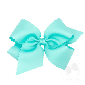 wee ones - Grosgrain Scalloped Edge Girls Hair Bow