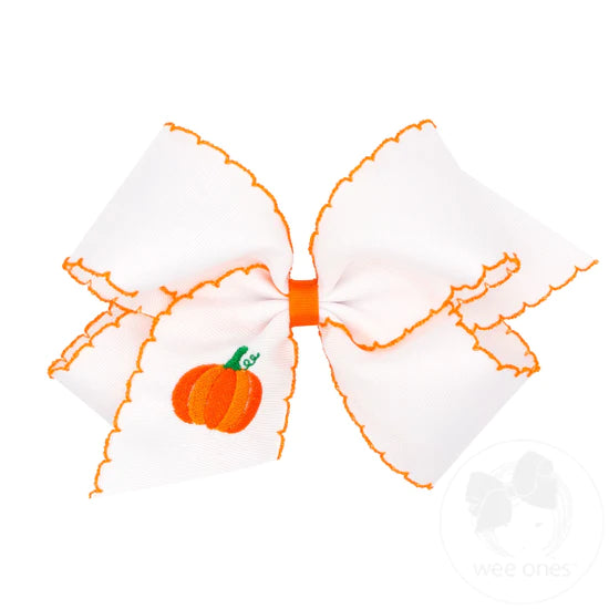 Wee Ones - King Moonstitch Embroidered Bow