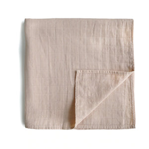 mushie - Organic Cotton Muslin Swaddle Blanket