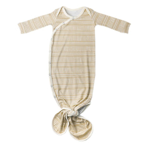 Copper Pearl - Newborn Knotted Gown - Clay