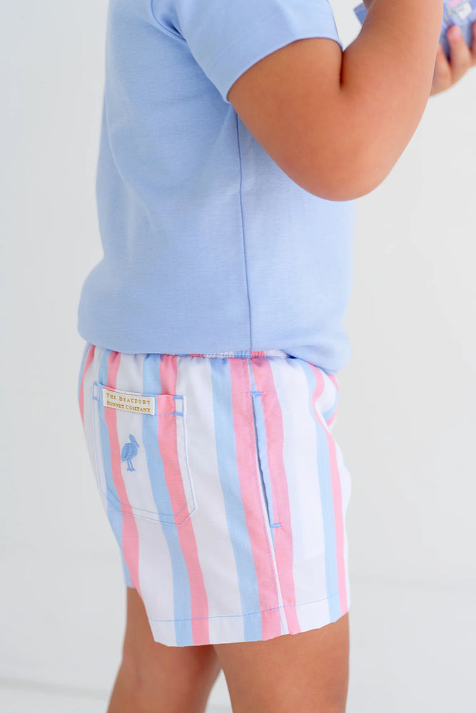 The Beaufort Bonnet Company - New River Nautical Stripe Sheffield Shorts