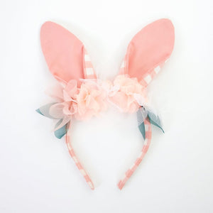 Meri Meri - Embellished Gingham Bunny Headband