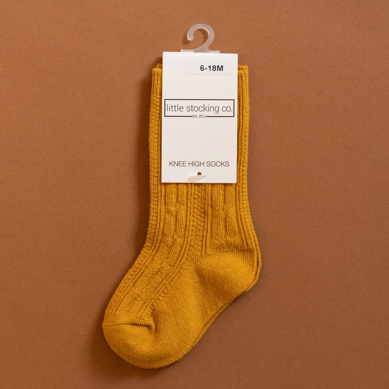 Little Stocking Co. - Golden Yellow Knee High Socks