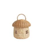 Ollie Ella - Ratan Mushroom Basket Straw
