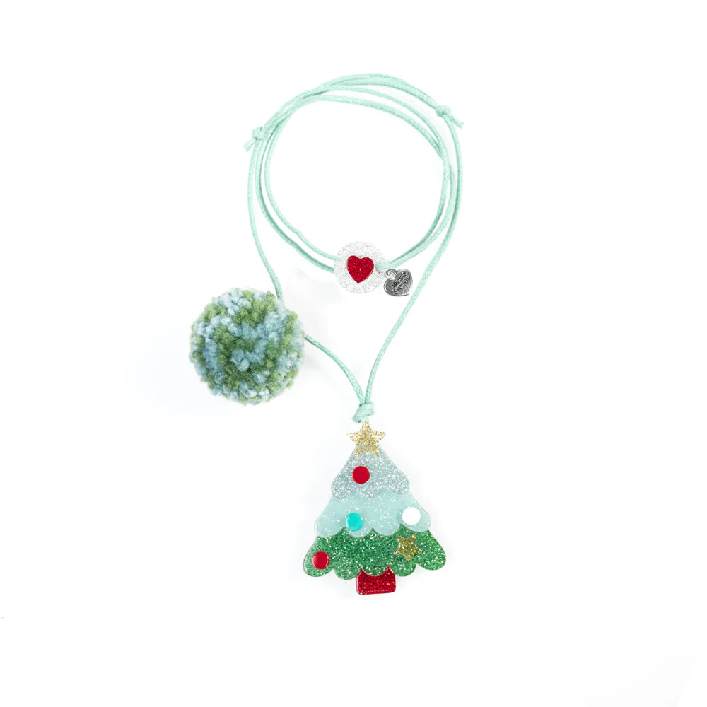 Lilies & Roses - Christmas Necklace