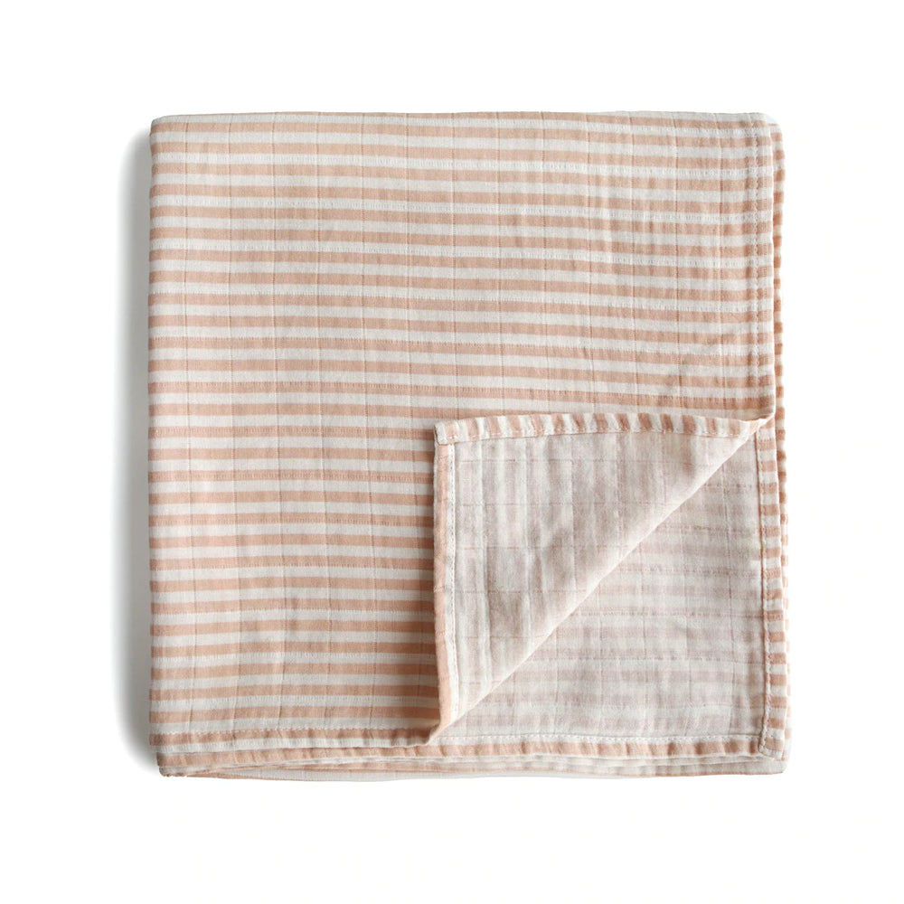 mushie - Organic Cotton Muslin Swaddle Blanket