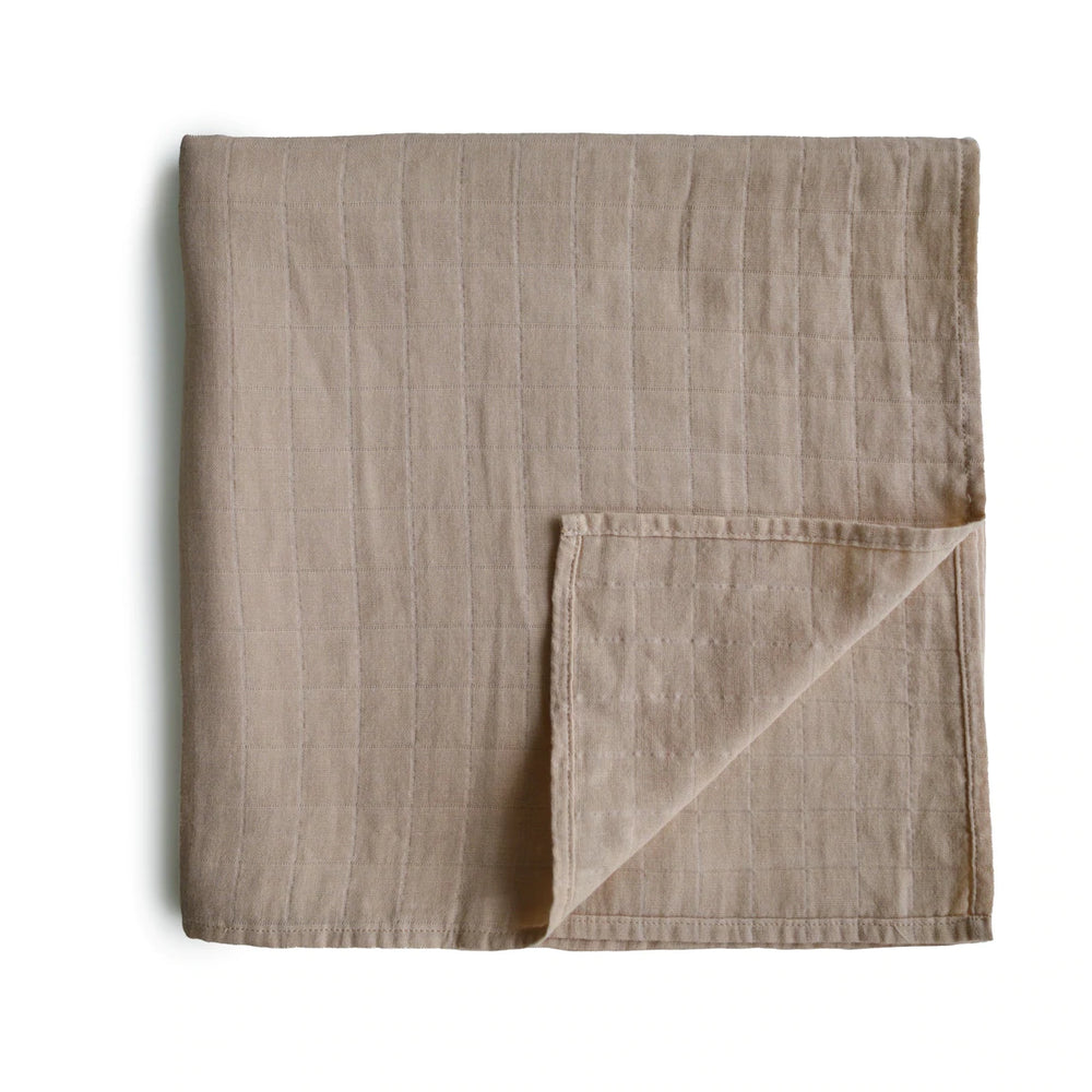 mushie - Organic Cotton Muslin Swaddle Blanket