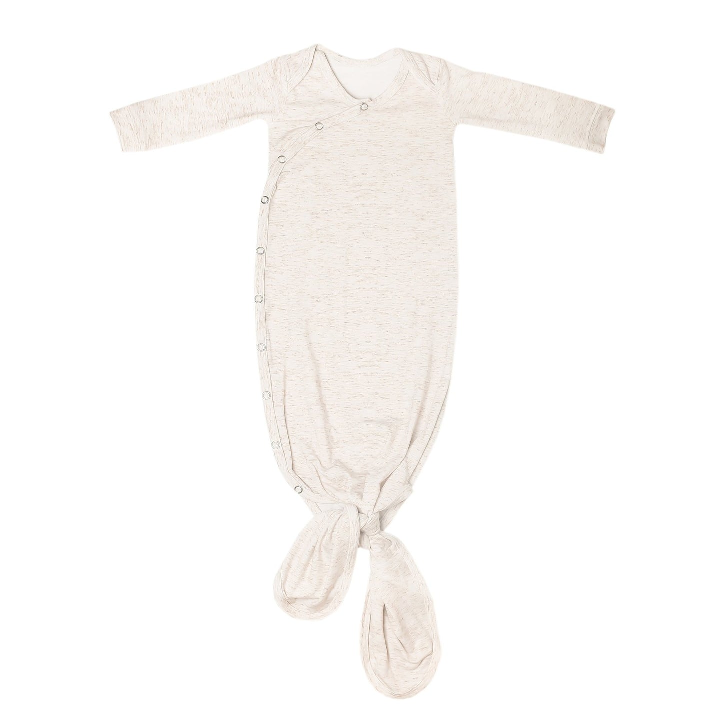 Copper Pearl - Newborn Knotted Gown - Oat - Sweet E's Children's Boutique