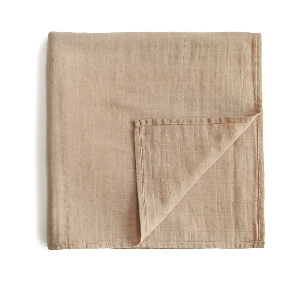 mushie - Organic Cotton Muslin Swaddle Blanket