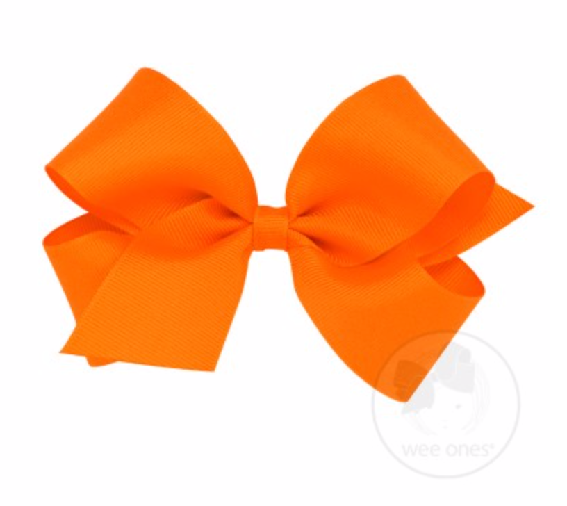 
            
                Load image into Gallery viewer, Wee Ones - Medium Classic Grosgrain Hair Bow (Plain Wrap)
            
        