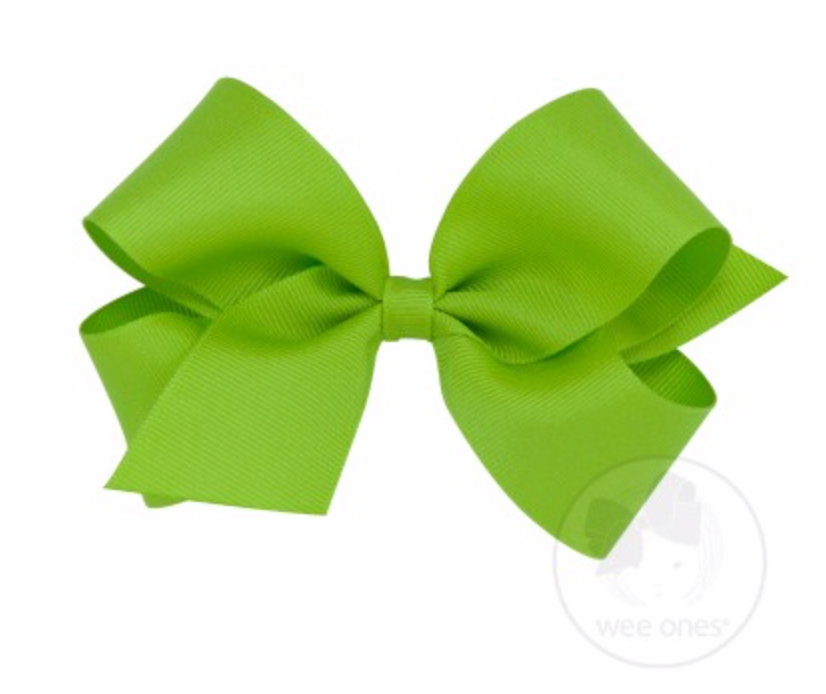 
            
                Load image into Gallery viewer, Wee Ones - Medium Classic Grosgrain Hair Bow (Plain Wrap)
            
        