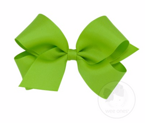 Wee Ones - Medium Classic Grosgrain Hair Bow (Plain Wrap)
