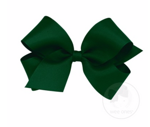Wee Ones - Medium Classic Grosgrain Hair Bow (Plain Wrap)
