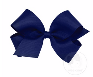 Wee Ones - Medium Classic Grosgrain Hair Bow (Plain Wrap)